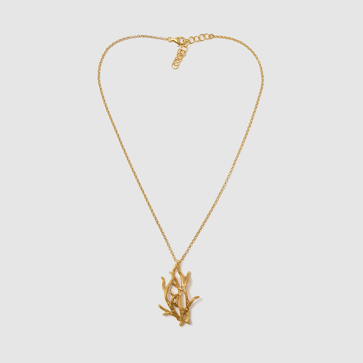 Enchanted Forest, A stunning pendant necklace showcasing a delicate botanical design, made from bronze to bring a touch of nature to your look.

Available in silver, gold, and black finishes.