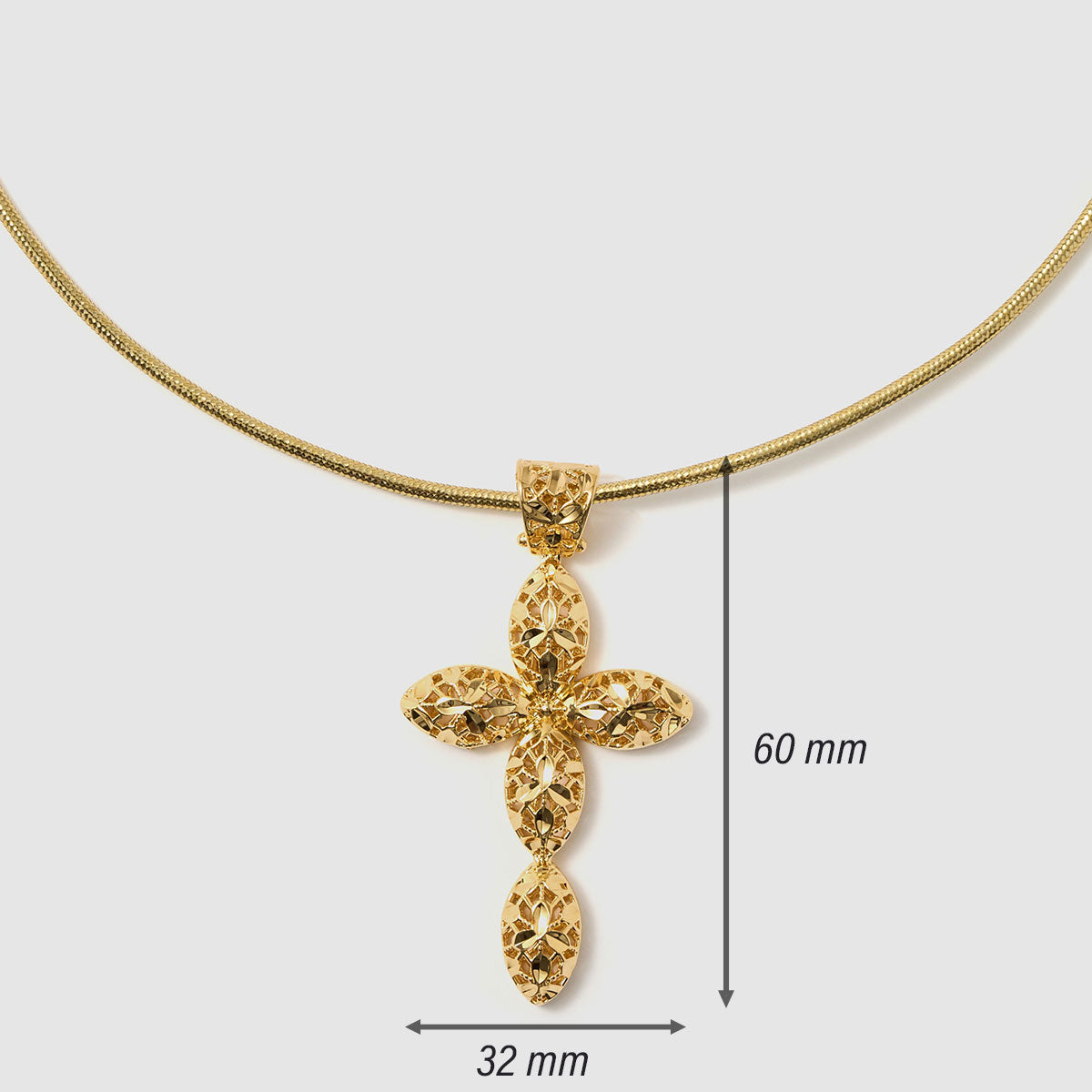 Crossroads of Time, A decorative cross pendant in black-tone bronze, featuring detailed artistry that merges modern style with spiritual significance.
Available in gold and black tones.