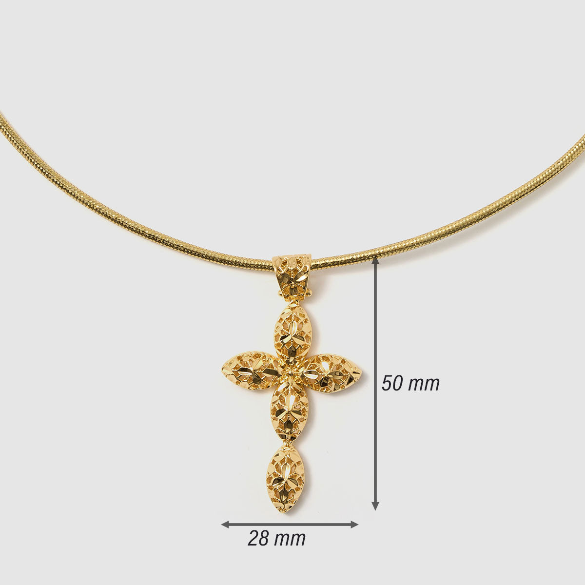 Crossroads of Time, A decorative cross pendant in black-tone bronze, featuring detailed artistry that merges modern style with spiritual significance.
Available in gold and black tones.